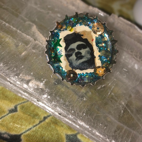 Morrissey Bottle cap pin Handmade by ME - Picture 3 of 5